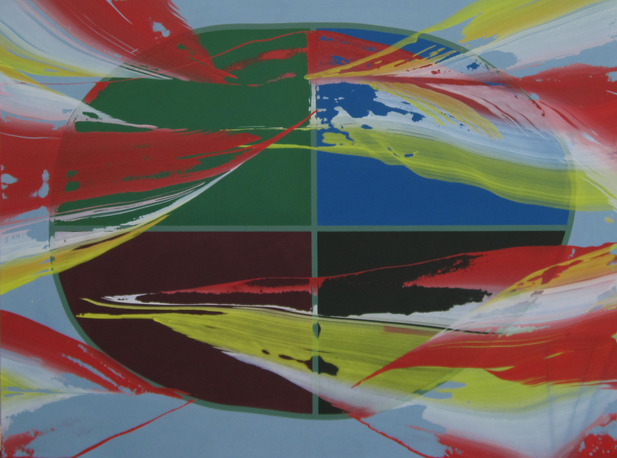 Untitled, 2009, acrylic on canvas, 150 x 200 cm.